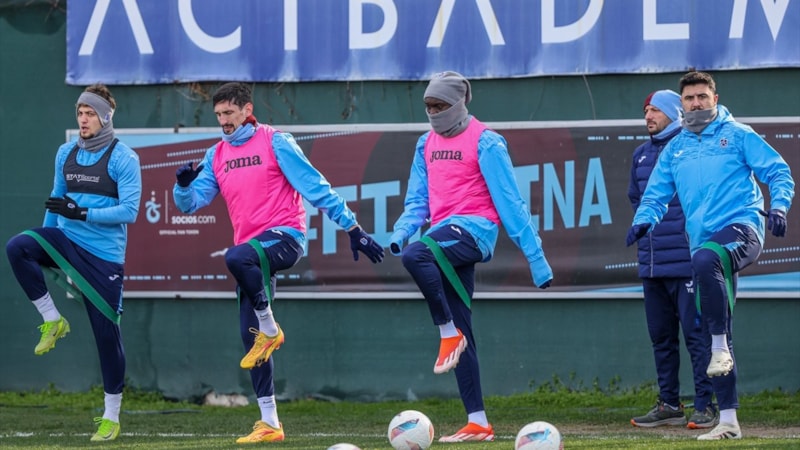Trabzonspor, Gaziantep FK maçının hazırlıklarını sürdürdü