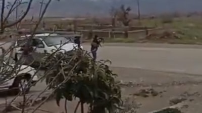 Irak'ta üs bölgesine sızmaya çalışan teröristlerin imha anları