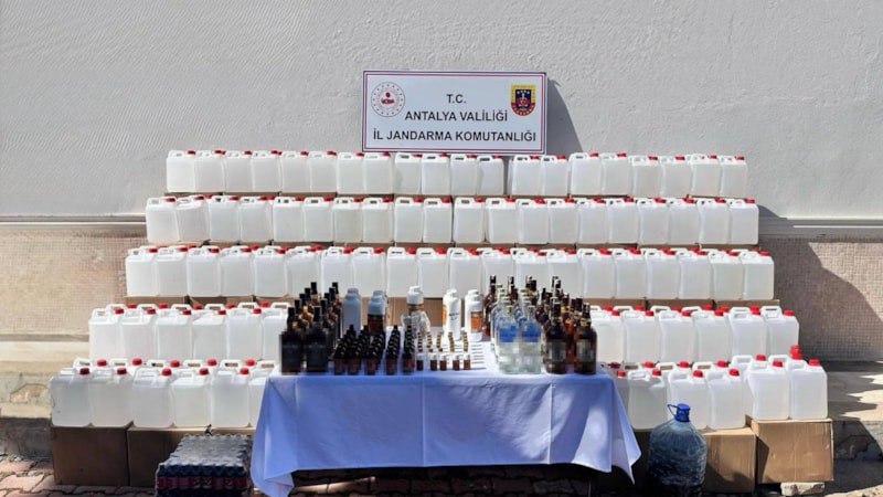 Antalya'da sahte alkol operasyonu: 1 kişi tutuklandı