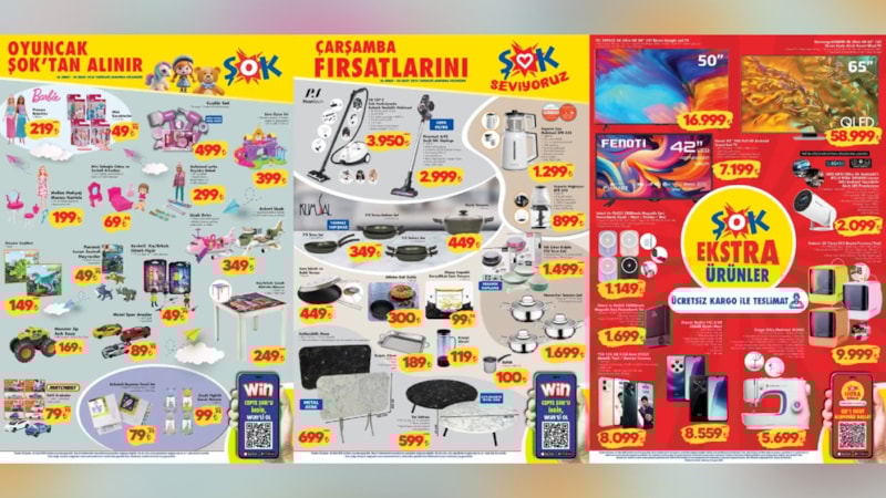 ŞOK fiyatları dibe çekti; Dikey süpürge, dikiş makinesi, 3D yazıcı, telefon… ŞOK 26 Şubat Aktüel Ürünler