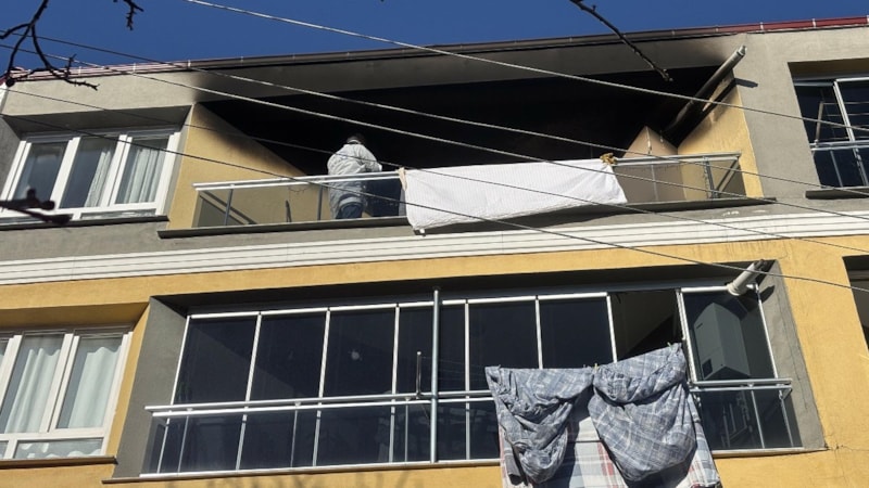 Uşak'ta, ev yangını: 1 ölü