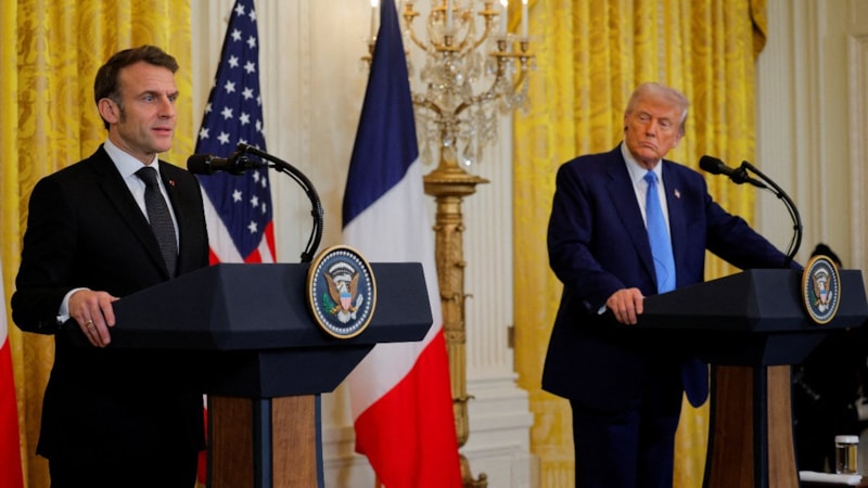 Trump ve Macron, Beyaz Saray'da bir araya geldi