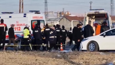 Konya'da tır, polis aracına çarptı: 1 şehit, 2 yaralı