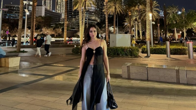 Estetiksiz güzel Cemre Baysel Dubai'ye gitti! Arap hayranları tarzını çok beğenildi