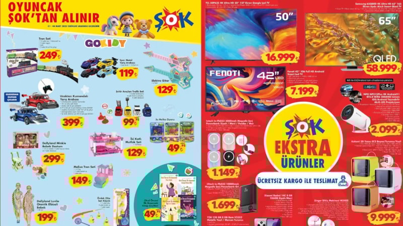 Fiyatlar tam yarı yarıya düştü! İşte ŞOK 1 Mart Aktüel Katalog