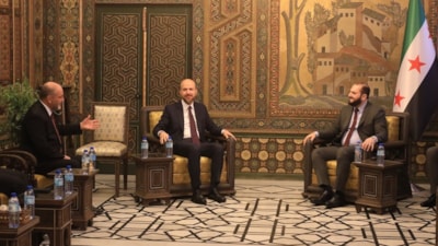 Bilal Erdoğan ve beraberindeki Türk heyetinden Şam'a ziyaret
