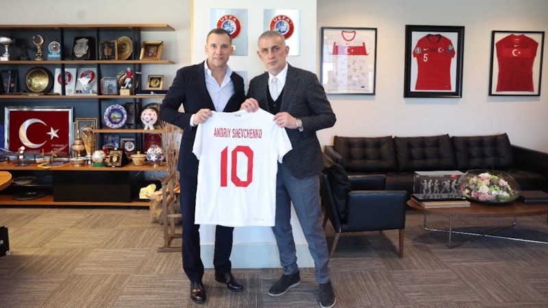 Andriy Shevchenko ile İbrahim Hacıosmanoğlu bir araya geldi