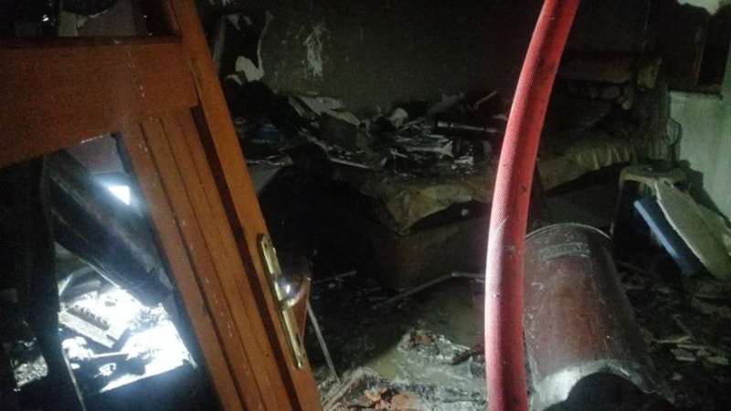 Isparta'da 2 katlı müstakil evde yangın