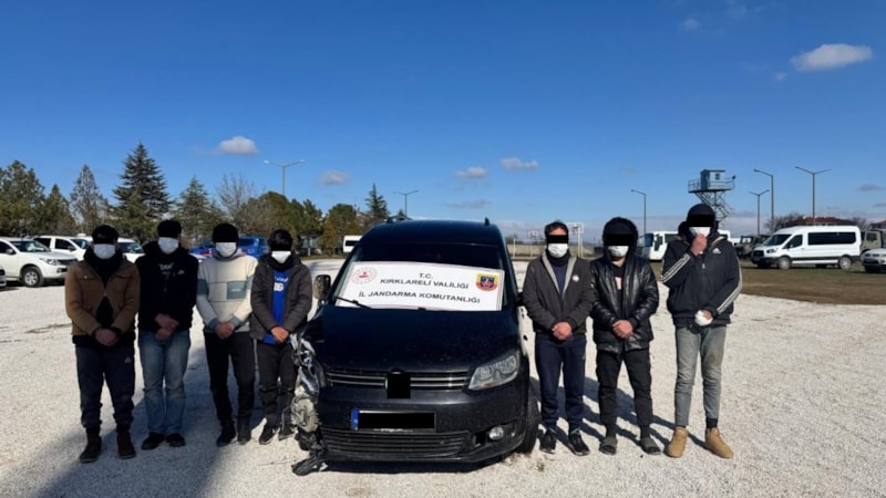 Kırklareli'de göçmen operasyonunda 45 kişi yakalandı