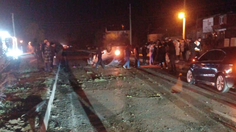 Zonguldak'ta kediye çarpmamak için manevra yapınca taklalar attı