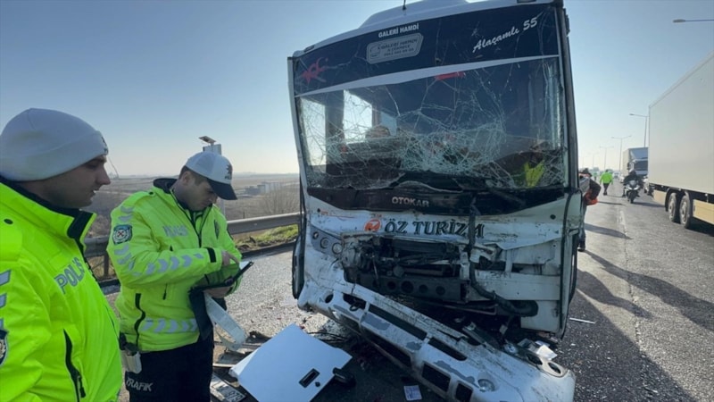 Tekirdağ'da zincirleme kaza: 7 yaralı