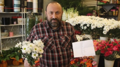 Ordu'da 25 yıllık çiçekçi, bitkilere alerjisi olduğunu öğrendi