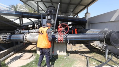 Gazze'deki elektrik kesintisiyle, su arıtma tesisi faaliyeti durma noktasına geldi