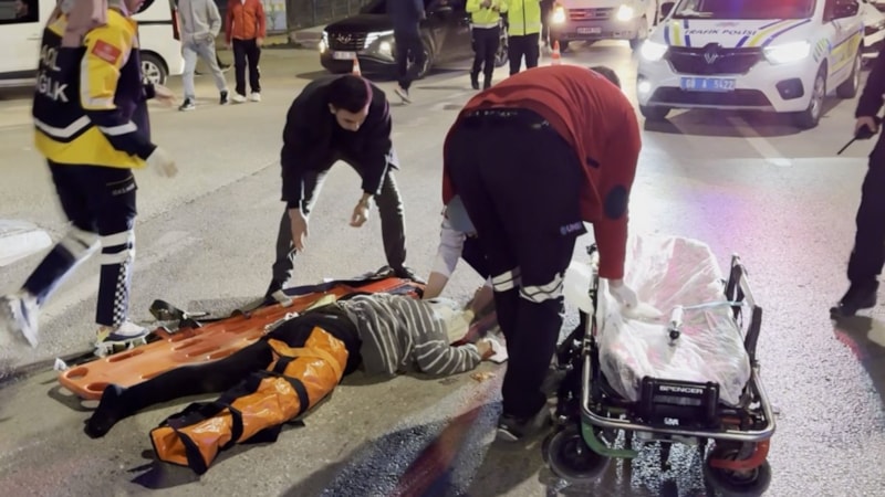 Aksaray'da otomobilin çarptığı kadın ağır yaralandı