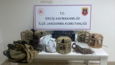 Van'da kafes avcılarına 124 bin 857 lira idari para cezası kesildi