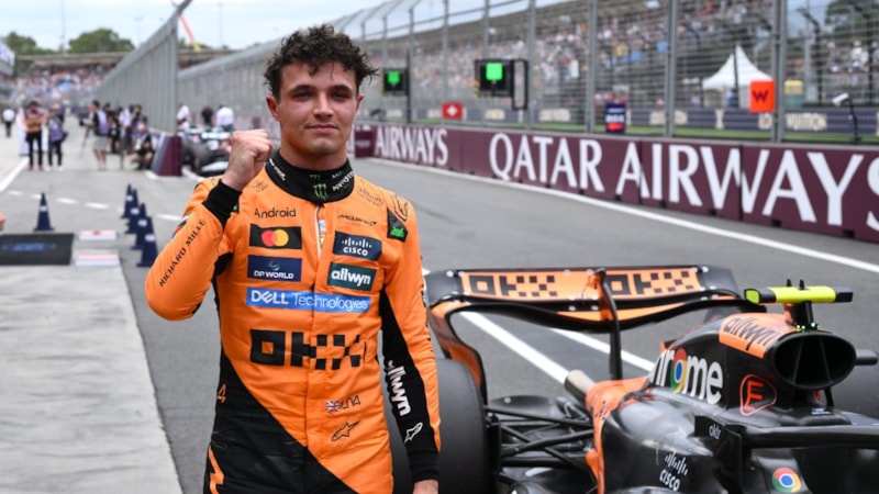 Avustralya'da pole pozisyonunu Lando Norris aldı