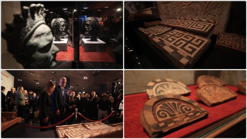 Çalışmalar sonuç verdi; Septimius Severus'un heykel başı ve pişmiş toprak levhalar iade edildi