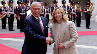 İtalya Başbakanı Meloni, Ürdün Kralı 2. Abdullah bir araya geldi