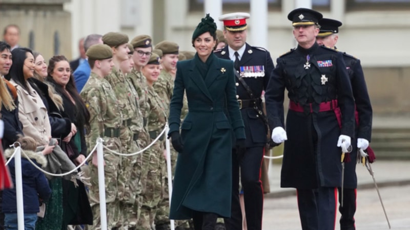 Prenses Kate Middleton, Aziz Patrick Günü'ne katıldı