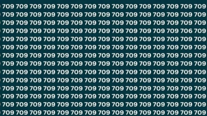 Zeka testi: Sadece dâhiler resimdeki gizli '706' sayısını 7 saniyede buluyor!