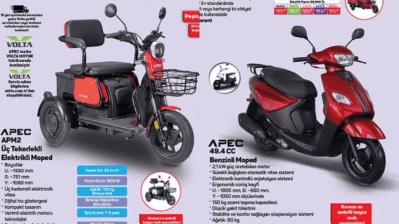 İster iki, ister üç tekerlekli! A101 çeşit çeşit moped getiriyor: işte fiyatları