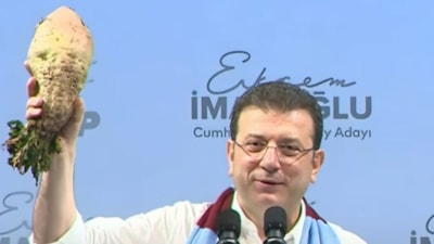 Ekrem İmamoğlu'nun elindeki turp mu şeker pancarı mı
