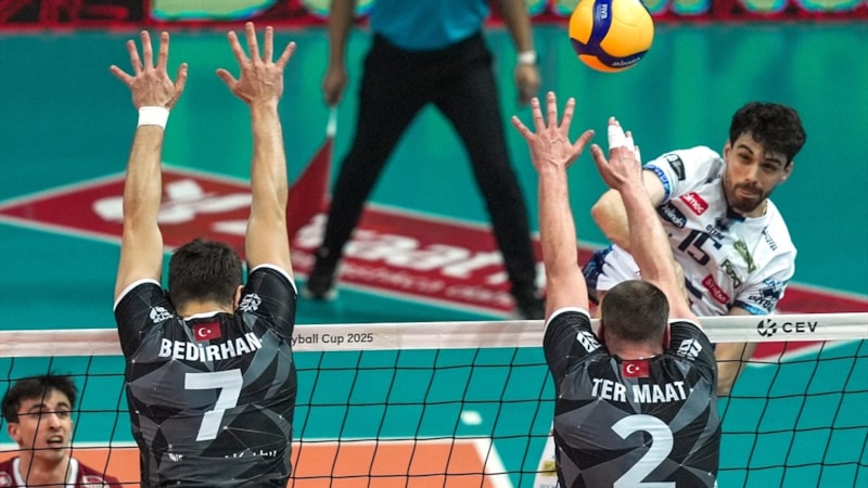 Trentino Itas'ı deviren Ziraat Bankkart, CEV Kupası'nda finalde