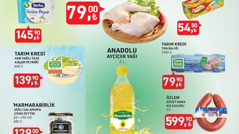 Bayram erken geldi! Tarım Kredi'de yeni indirimler: Yağ, çay, peynir, tavuk, sucuk...