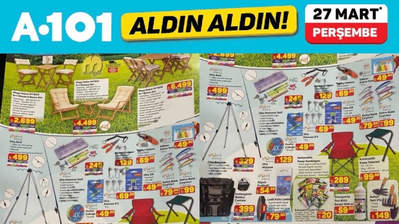 Balıkçılar toplanın! A101’e balıkçı ürünleri geliyor; Olta seti, misina, yem…