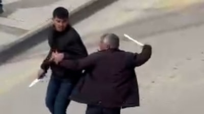 Konya'da Ramazan davulcularının bahşiş kavgası cep telefonu kamerasına yansıdı