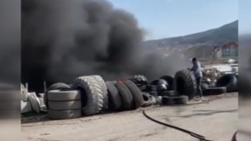 Kütahya Fatih Sanayi Sitesi'nde yangın