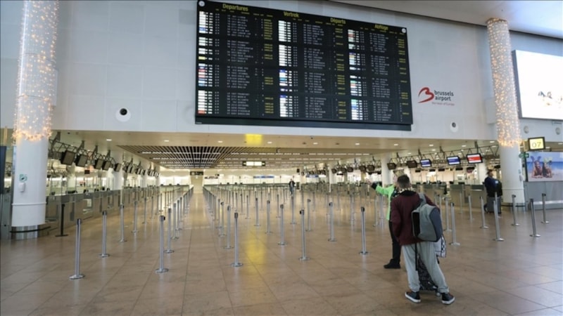Belçika'nın havalimanlarında 31 Mart'ta gidiş yönlü uçuşlar iptal