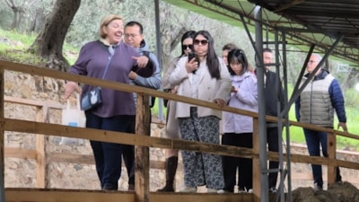 Çinli turizmciler, Balıkesir'de Antandros Antik Kenti'ni ziyaret etti