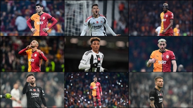 Beşiktaş-Galatasaray derbisinde gözler golcülerin üzerinde olacak