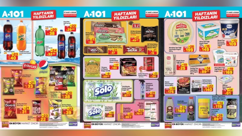 A101’de bayrama özel %50 indirim başladı: A101 27 Mart - 4 Nisan Aktüel