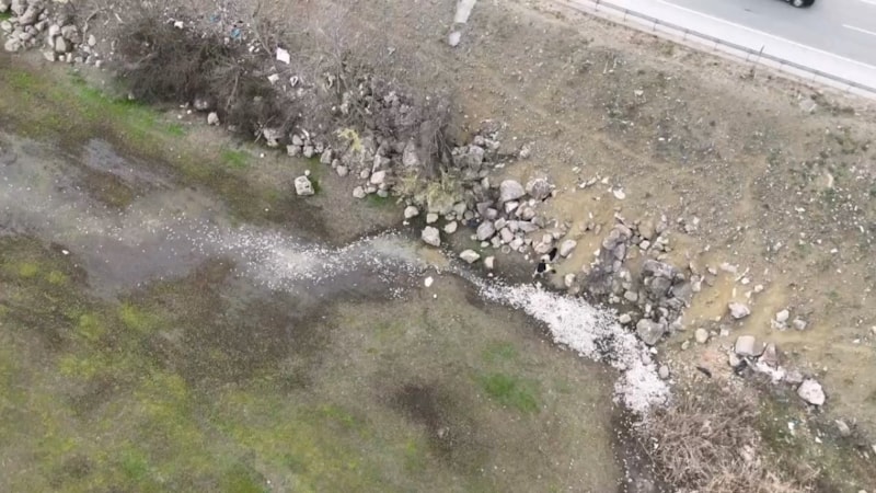 Bursa İnegöl Boğazköy barajında su seviyesi çekildi