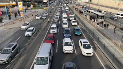 İstanbul'da Ramazan Bayramı'nın ilk gününde trafik yoğunluğu