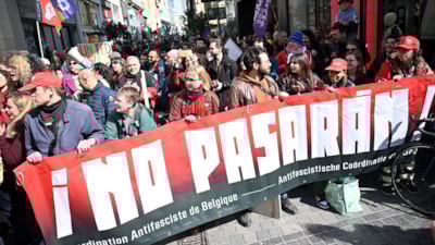 Belçika'da sosyal yardım kesintilerine karşı çalışanlar grevde