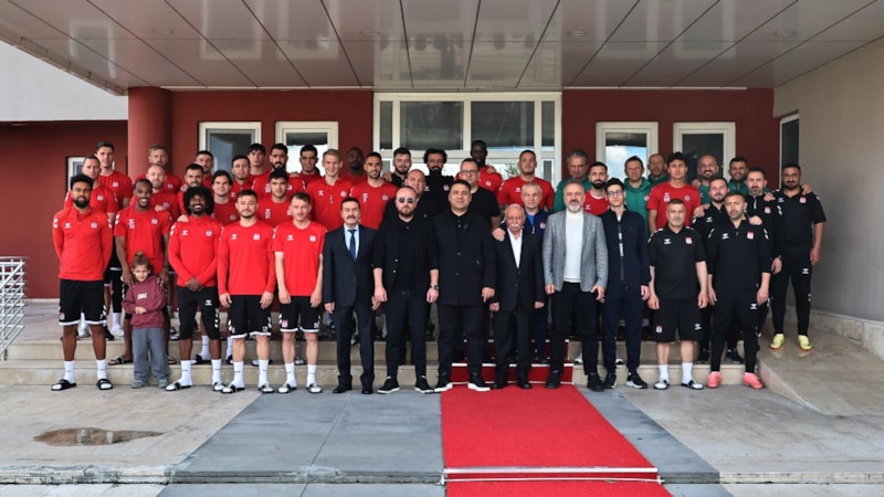 Sivasspor'da bayramlaşma töreni yapıldı