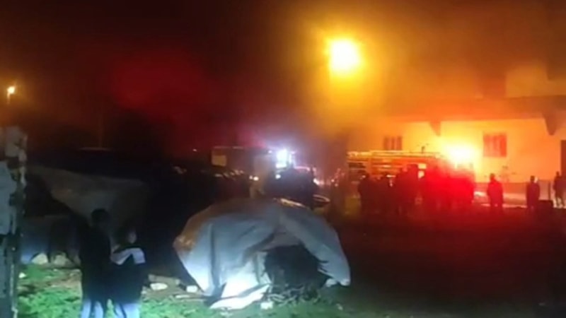 Siirt'te fabrika yangını