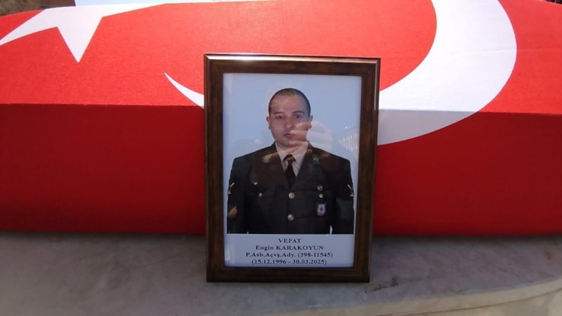 Tuzla'da vefat eden astsubay adayı için tören