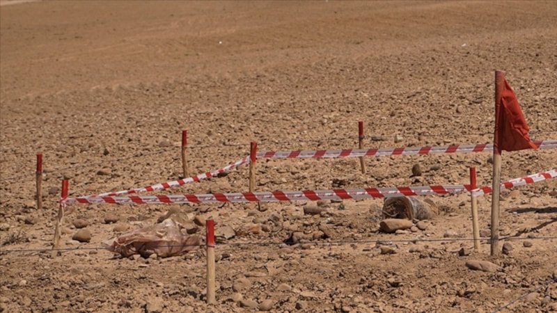 Münbiç'te terör örgütü PKK'nın döşediği mayınlar patladı: 7 yaralı
