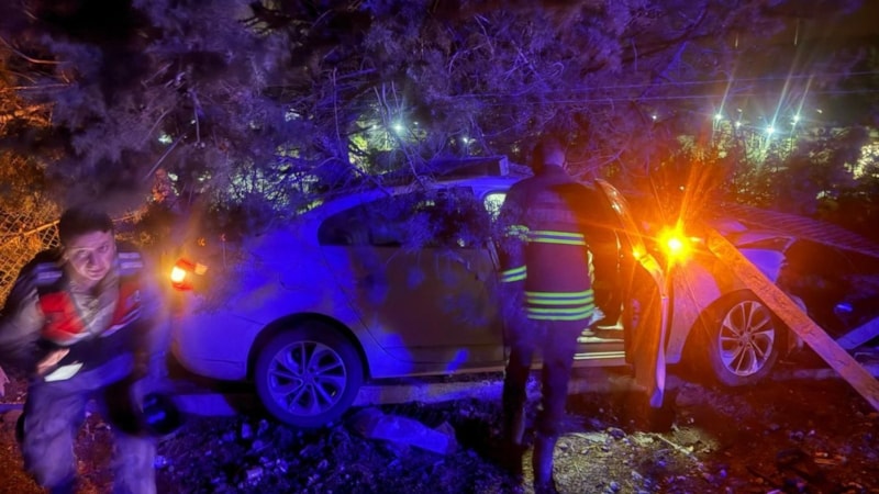 Hatay'da araç zeytinliğe girdi, 2 kişi yaralandı