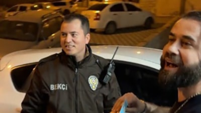 Kahramanmaraş'ta ihbara giden polise tatlı jesti