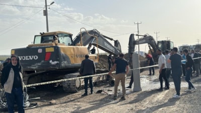 Şanlıurfa'da 4 işçi göçük altında kaldı