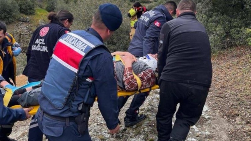 Manisa'da zihinsel engelli adam uçurumdan yuvarlandı