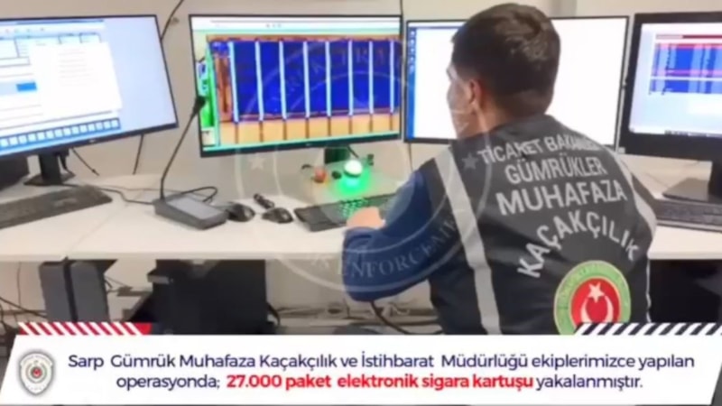 Artvin’de 4,5 milyon değerinde elektronik sigara bulundu