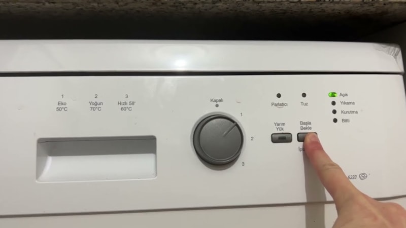 Bulaşık makinesindeki bu düğmeye bir kez basın, su faturanızı %20 düşürün