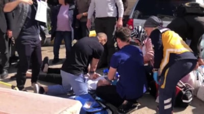 Amasya'da taburcu olduğu hastanenin önünde kalbi durdu