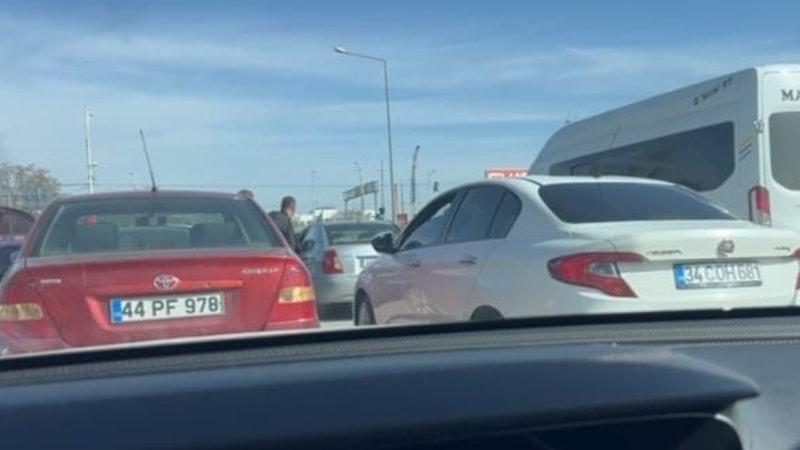 Malatya'da trafikte kavga çıktı